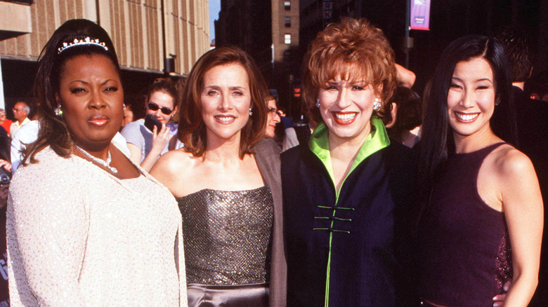 Star Jones, Meredith Vieira, Joy Behar And Lisa Ling in 1999