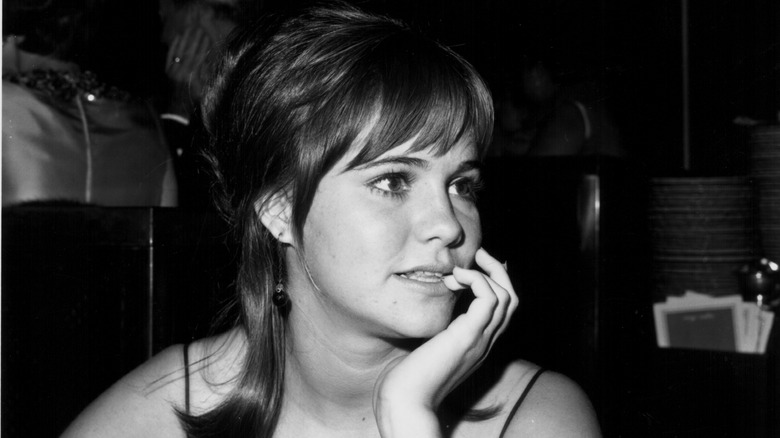 young Sally Field looking thoughtful