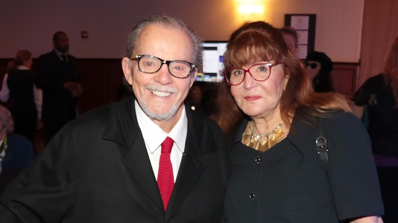 Karl Soderland and his wife Sally Jessy Raphael smiling.