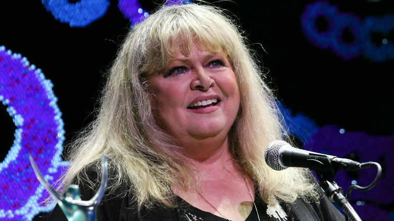 Sally Struthers pictured in 2011 wearing a black leather jacket