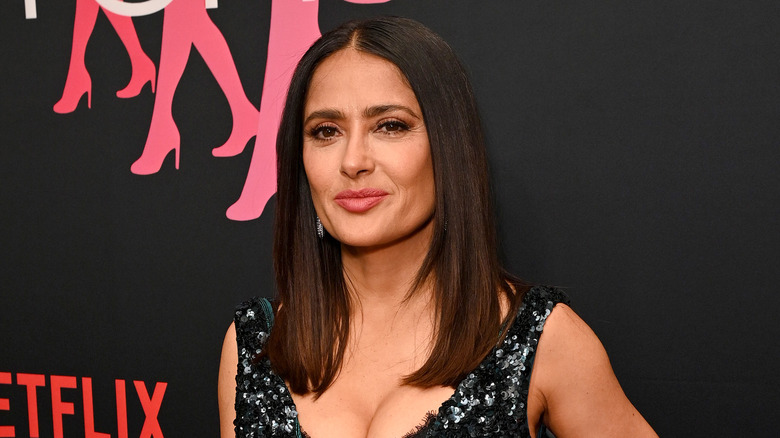 Selma Hayek on red carpet