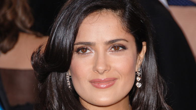 Salma Hayek smiling at event