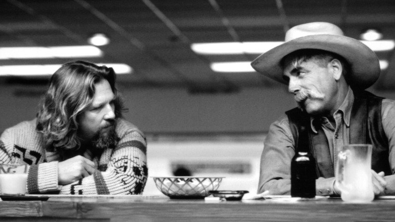 Jeff Bridges and Sam Elliott acting in The Big Lebowski.