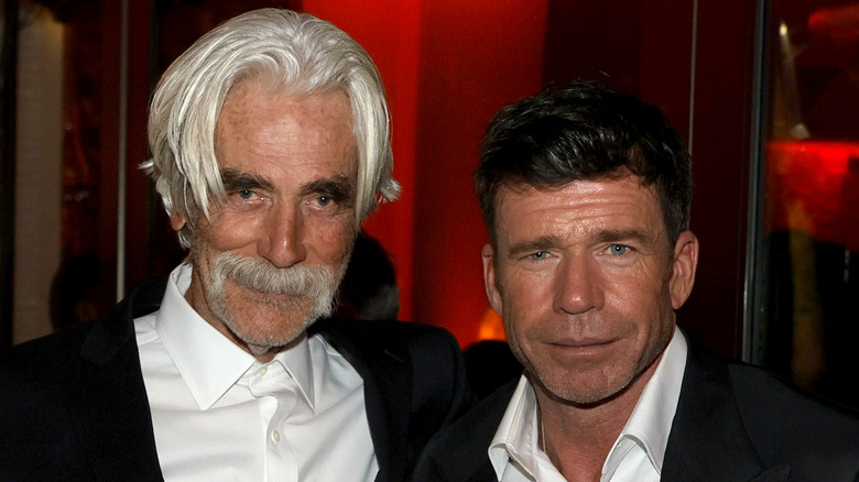 Sam Elliott and Taylor Sheridan attending the "1883" after party in Las Vegas