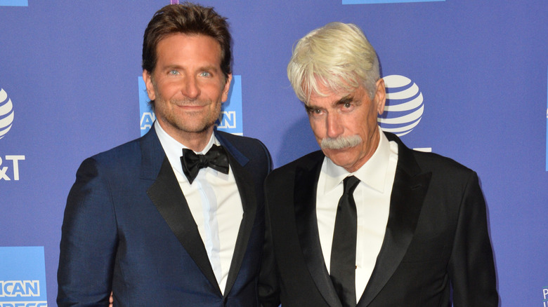 Bradley Cooper and Sam Elliott attending a festival in 2019.