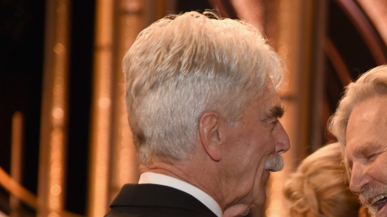 Sam Elliott and Jeff Bridges attending the Golden Globes in 2019.