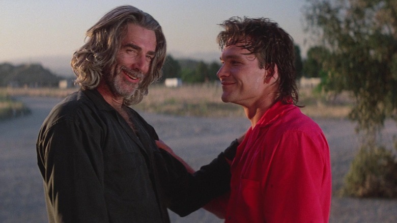 Sam Elliott and Patrick Swayze in Road House.