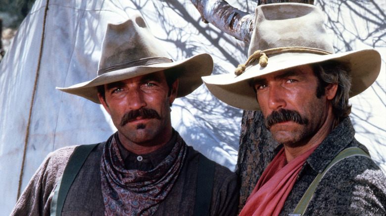 Sam Elliott and Tom Selleck in The Sacketts.