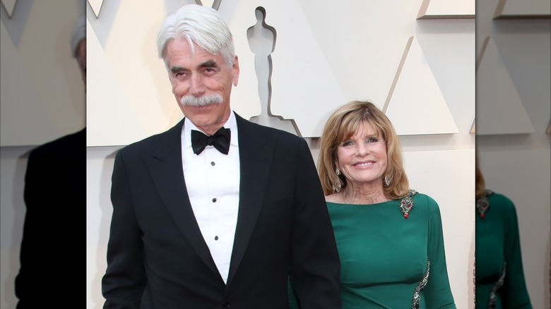 Sam Elliott and Katharine Ross smiling in 2019.