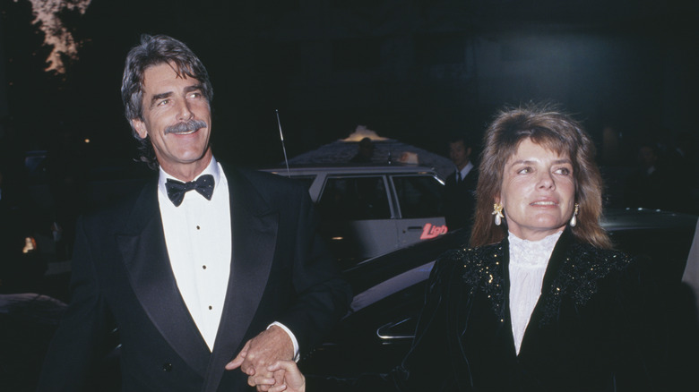 Sam Elliott and Katharine Ross attending an event in 1990.