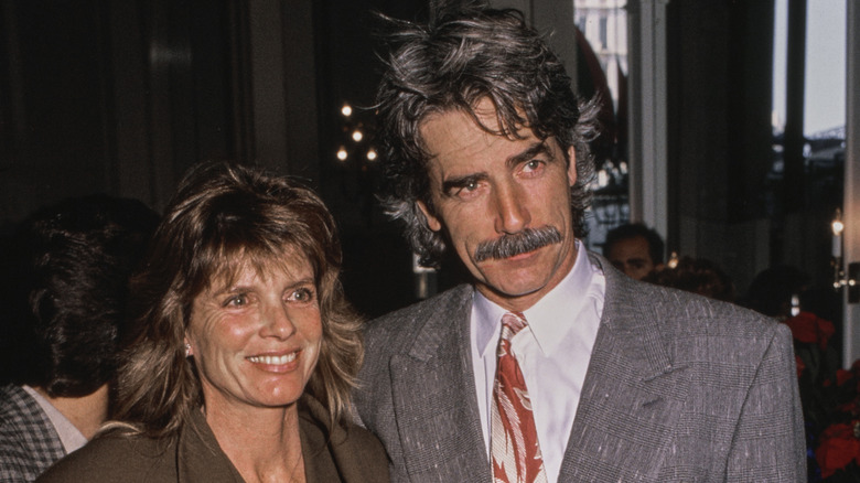 Katharine Ross and Sam Elliott posing together in 1988.