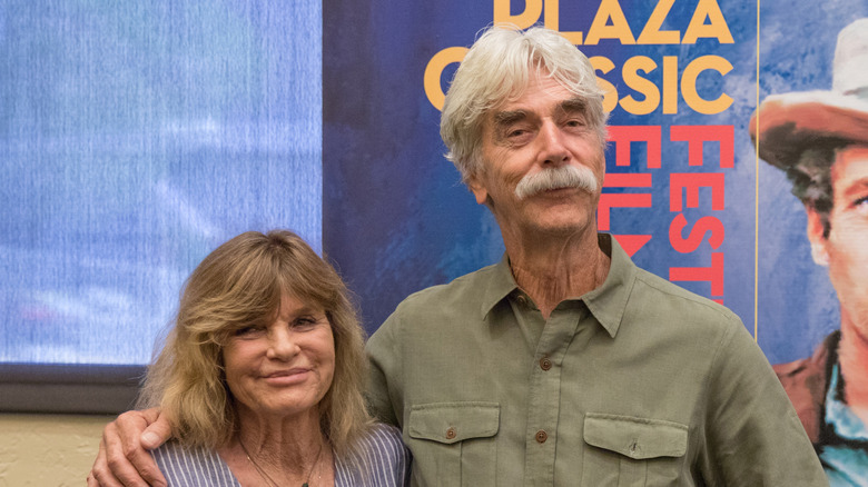 Katharine Ross and Sam Elliott smiling together in 2019.