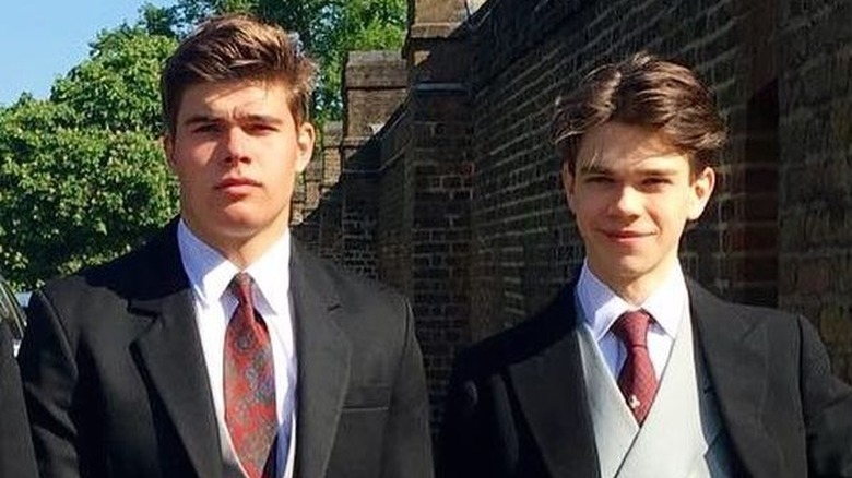 Samuel Chatto smiling with his brother Arthur Chatto