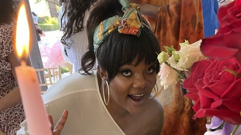 Zoe Jackson at her party