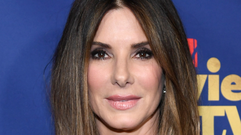 Sandra Bullock smiling on the red carpet