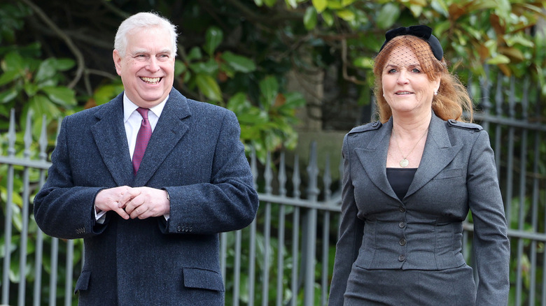 Prince Andrew and Sarah Ferguson laughing together