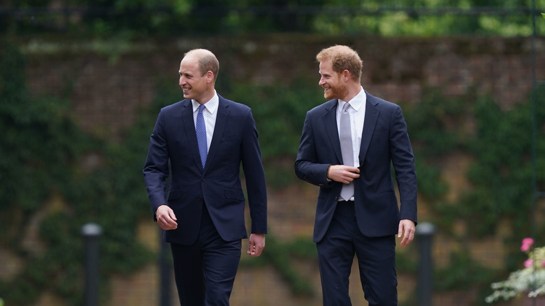 William and Harry unveil Diana's statue