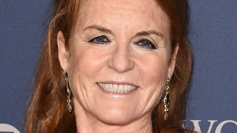 Sarah Ferguson, The Duchess of York, on the red carpet.