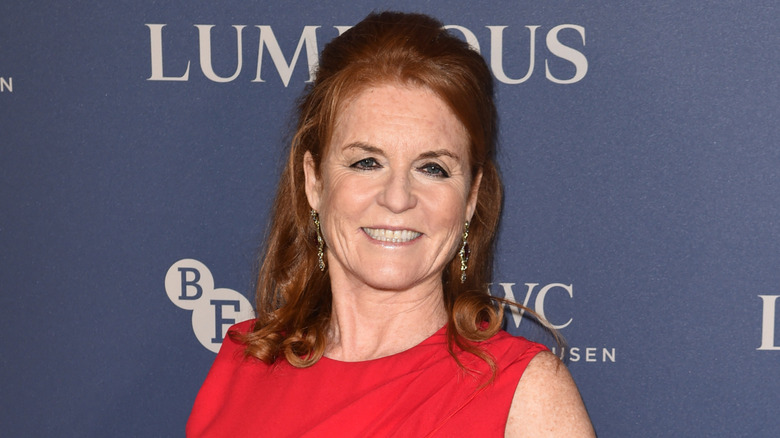 Sarah Ferguson at a red carpet event