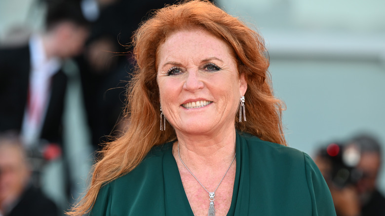 Sarah Ferguson green dress