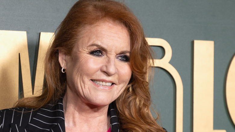 Sarah Ferguson posing on the red carpet