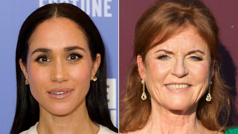 Split image of Meghan Markle and Sarah Ferguson