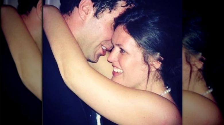 Bryan Sanders and Sarah Huckabee Sanders dancing