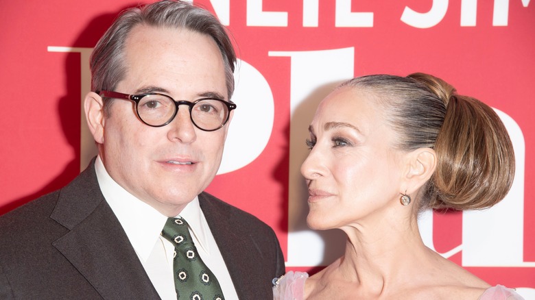 Sarah Jessica Parker looking lovingly at Matthew Broderick