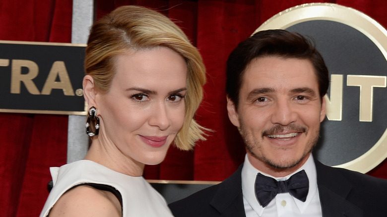 Sarah Paulson and Pedro Pascal at the SAG Awards in 2015