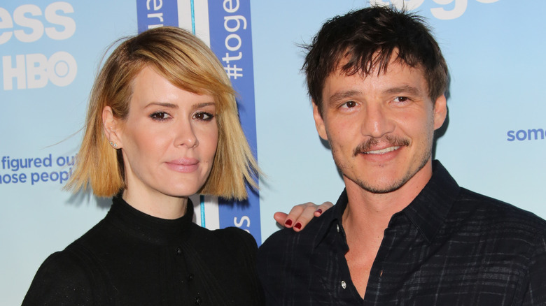 Sarah Paulson and Pedro Pascal at an event.