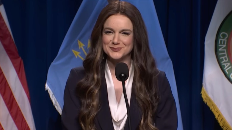 Ashley Padilla as Kristi Noem on SNL