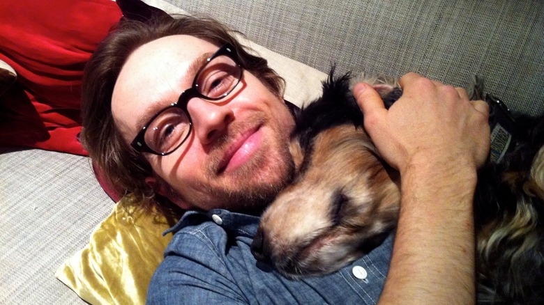 Darren Hayes and his dog "Wally"