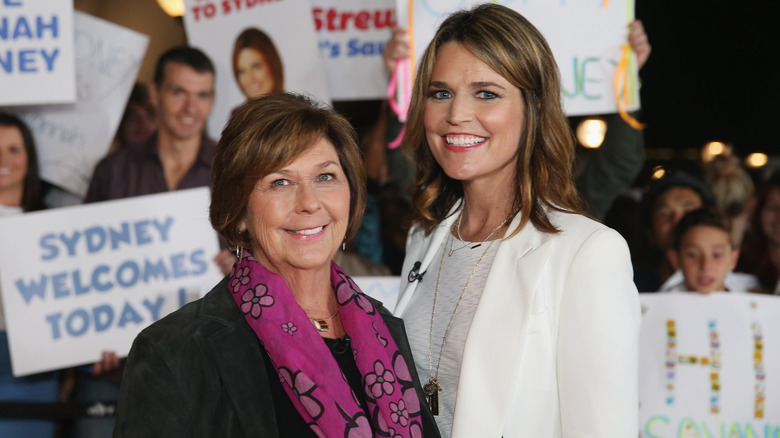 Nancy and Savannah Guthrie posing