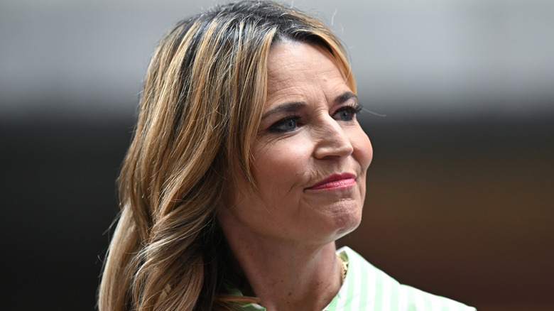 image of Savannah Guthrie looking not to happy at an event