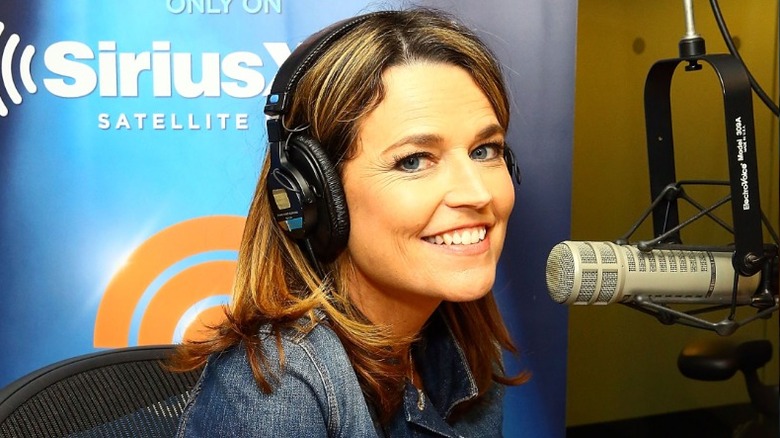 Savannah Guthrie smiling with microphone