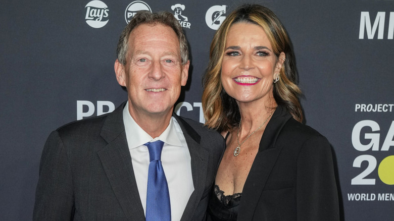 Michael Feldman and Savannah Guthrie smiling together
