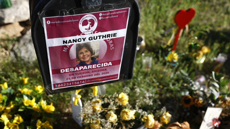 A missing poster for Nancy Guthrie.