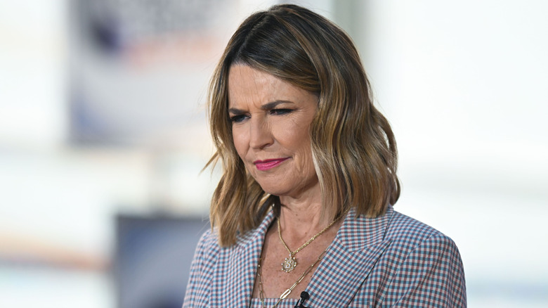 Savannah Guthrie frowning