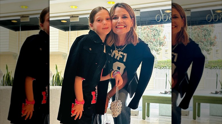 Savannah Guthrie with daughter Vale dressed for Taylor Swift concert