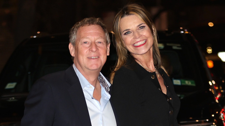 Michael Feldman and Savannah Guthrie smiling