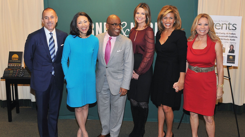 Savannah Guthrie with her Today colleagues in 2011