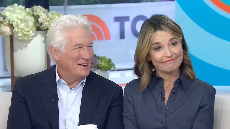 Savannah Guthrie and Richard Gere on the "Today" show in 2025