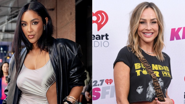 Split image of Taysia Adams and Clare Crawley