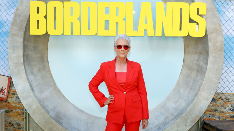 Jamie Lee Curtis attends the "Borderlands" Special Los Angeles Fan Event at TCL Chinese Theatre on August 06, 2024 in Hollywood, California.