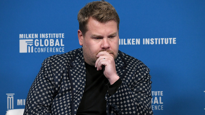 James Corden, Host, The Late Late Show, participates in a panel discussion during the annual Milken Institute Global Conference at The Beverly Hilton Hotel on April 30, 2019 in Beverly Hills, California.