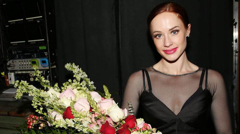 Whitney Leavitt as Roxie Hart backstage at a performance of Chicago