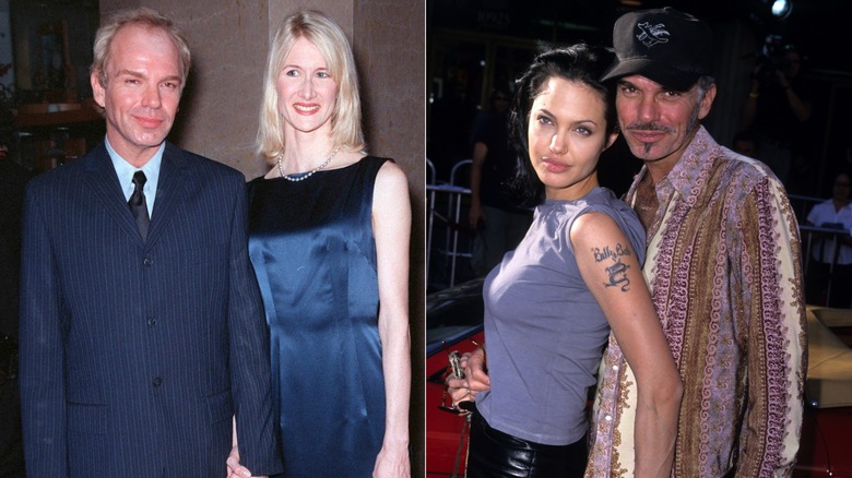 Composite image of Billy Bob Thornton with Laura Dern and Billy Bob Thornton with Angelina Jolie