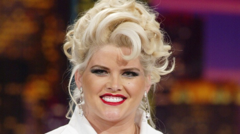 Anna Nicole Smith on "The Tonight Show with Jay Leno" in 2002