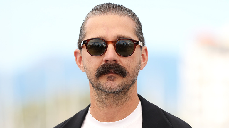Shia LaBeouf wearing sunglasses.