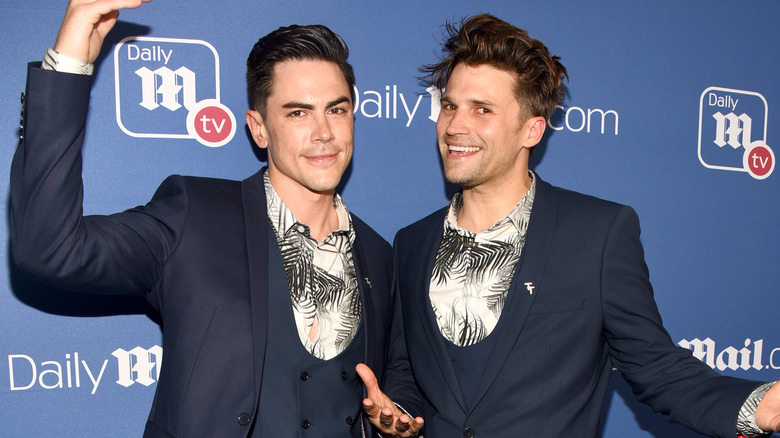 Tom Sandoval and Tom Schwartz smiling for the camera 